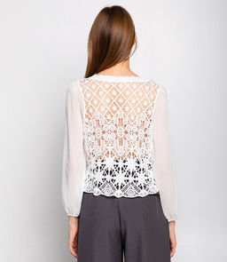 Блуза #КТ014 (2), белый - Dommod фото 3