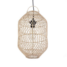 Светильник потолочный из ротанга «Эрвин», 1×120 Вт, Е27, 25×25×40 см