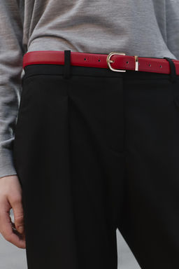 STRAIGHT-LEG TROUSERS WITH BELT - Zara фото 3
