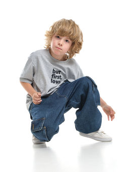 Джинсы карго 33-7655 синий - Mini maxi фото 26