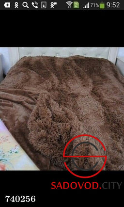 Плед пушистый на кровать