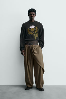 LIMITED EDITION DRAPED CROSSED TROUSERS