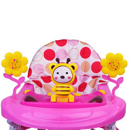 Ходунки "Пчелка и цветы" (цвет розовый)