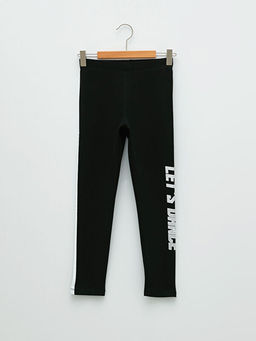 Beli Lastikli Bask?l? K?z ?ocuk Uzun Tayt - Waikiki фото 2