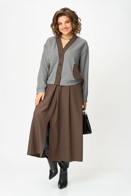 Костюм Aira Style 24131-1 шоколадный