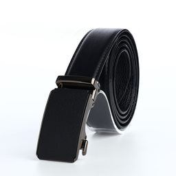 Ремень мужской, регулируемая длина 120 см, ширина 3.6 см, пряжка автомат, чёрный