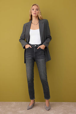 Mavi Yuksek Bel Comfort Mom Jeans TWOAW26JE00056 - Trendyolmilla фото 9