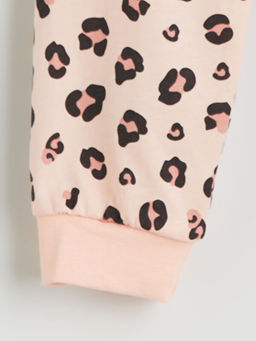 Leopar Desenli K?z ?ocuk Pijama Alt