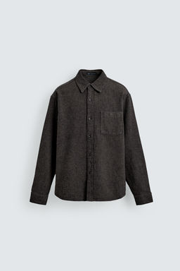 TEXTURED RELAXED FIT OVERSHIRT - Zara фото 7