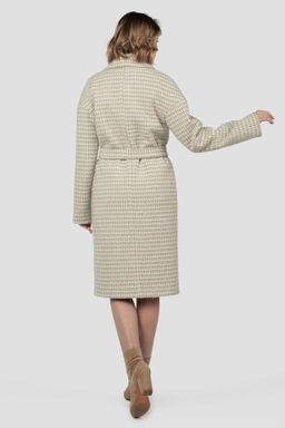 01-12120 Пальто женское демисезонное (пояс) - El podio фото 5