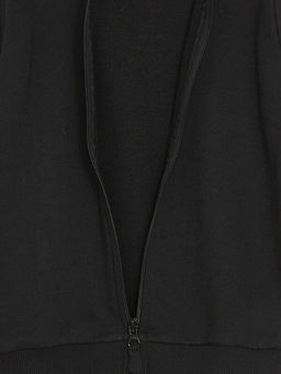 Bisiklet Yaka Uzun Kollu Basic Erkek ?ocuk Fermuarl? Sweatshirt