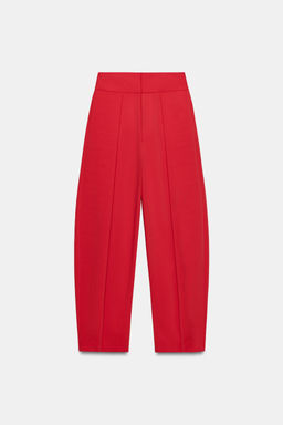 PANTAL?N BALLOON PLIEGUES / Rojo - Zara фото 6
