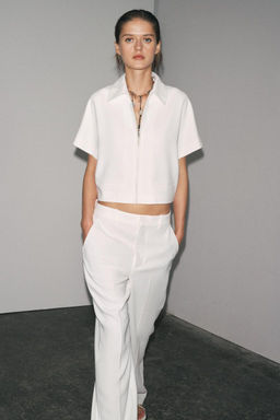 ZW COLLECTION CROPPED JACKET - Zara фото 6