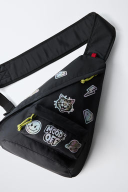 MOCHILA CRUZADA URBAN / Negro - Zara фото 3
