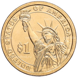 Монета 1 доллар 2013 года (D) США 26-й президент США Теодор Рузвельт