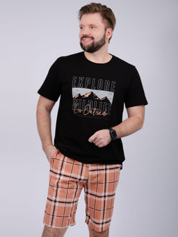 Пижама "Альпы" шорты, трикотаж