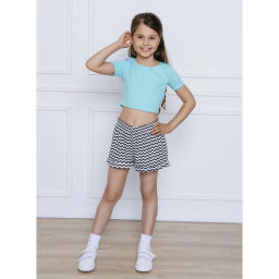 Комплект топ кулирка лайкра, шорты интерлок 7028900103 - Youlala фото 4