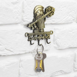 Ключница настенная домовой «Ключ от счастья», 9.7×10 см