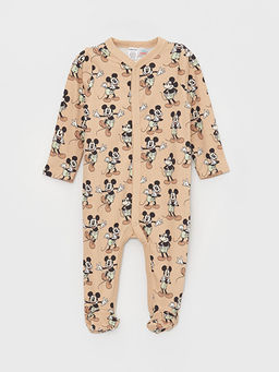 Mickey Mouse Bask?l? Erkek Bebek Tulum 2li (0-12 Ay Patikli, 12 Ay+ Patiksiz) - Waikiki фото 2