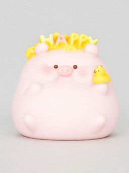 Копилка Pig happy, pink (19 см), пластик