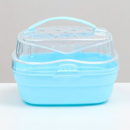 Переноска для грызунов Пижон, 23 х 16 х 15 см, синяя  фото 2