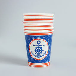 Посуда бумажная одноразовая «С днём рождения», 6 тарелок, 6 стаканов, 6 колпаков, 1 гирлянда