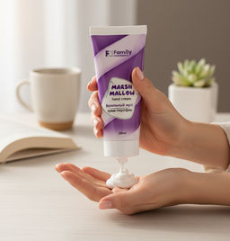 Family Cosmetics /FPN-10502/1/ MARSHMALLOW Крем-парафин д/рук Ваниль.мусс 100мл. до 09.2026г - Vilsengroup фото 2