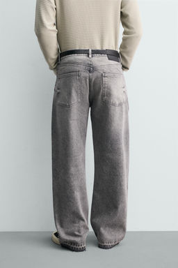 JEANS LOOSE FIT / Gris - Zara фото 3