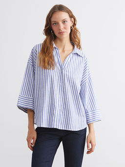 ?izgili Oversize Kad?n G?mlek