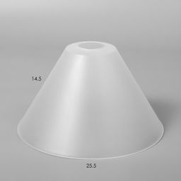 Плафон "Конус" Е27 прозрачный 25х25х15см