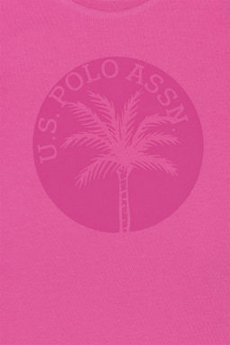 Детская розовая футболка с круглым вырезом Неожиданная скидка в корзине - U.s. polo assn фото 6