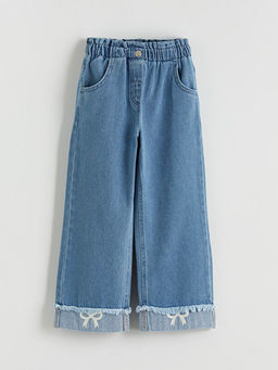 Wide Leg K?z ?ocuk Jean Pantolon