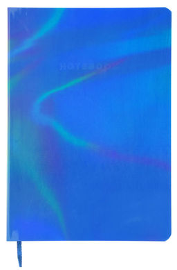 Записная книжка LOREX, B6, 80 л. в линию, мягкая обложка. Синяя голография. Серия HOLOGRAP...