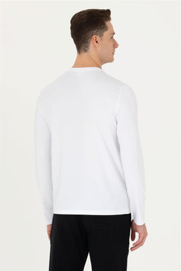 U. S. Polo Assn / Мужской белый базовый свитшот - U.s. polo assn фото 5