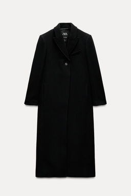 ZW COLLECTION LONG MANTECO WOOL BLEND COAT - Zara фото 3