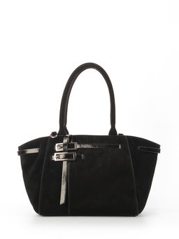 LACCOMA сумка Y2373F-черный натуральная замша, натуральная кожа полиэстер  фото 3