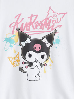 Kuromi Bask?l? K?z ?ocuk Sweatshirt