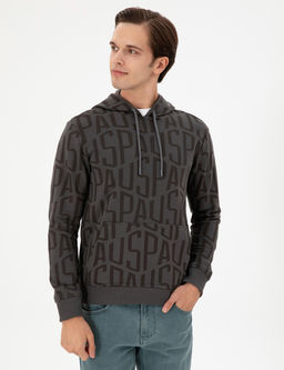 Мужской свитшот антрацитового цвета Неожиданная скидка в корзине - U.s. polo assn фото 3