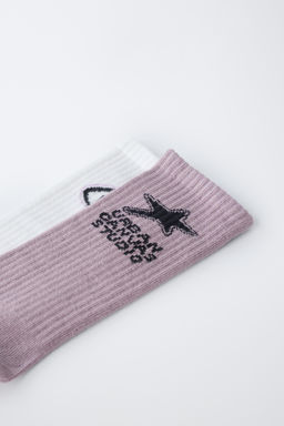 2-PACK OF LONG PRINTED SOCKS - Zara фото 6