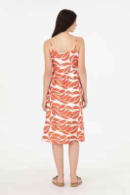 Женское пудровое платье из тканого материала Неожиданная скидка в корзине - U.s. polo assn фото 4