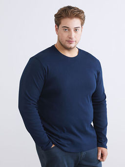 Bisiklet Yaka Basic Uzun Kollu Erkek Ti??rt