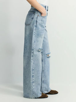 Джинсы wide leg с высокой посадкой / Zarina  фото 3