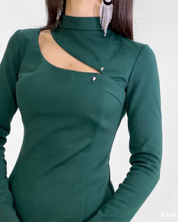 Платье Элен (изумрудный) - Nadi bordo фото 2