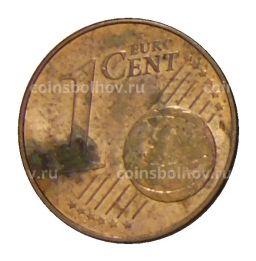 1 евроцент 2017 года Испания