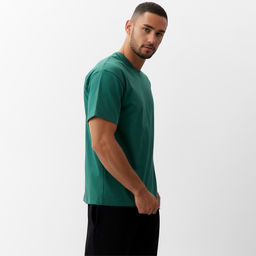 Футболка мужская MINAKU, зелёная, размер 42-44