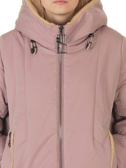 M-9085 PINK POWDER Куртка зимняя женская (верблюжья шерсть, 120 гр. холлофайбер)