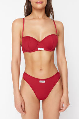 TRENDYOLMILLA Beyaz Fitilli Etiket Detayl? Ip Ask?l? Kaps?z Orme Ic Camas?r? Tak?m? THMSS24CC00029 фото 20