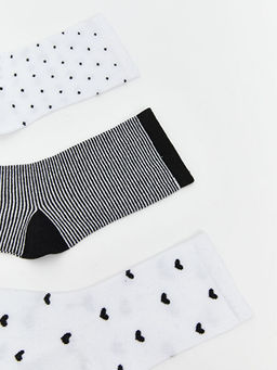 Desenli Kad?n Soket ?orap 3l?