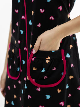 Халат женский, цвет черный