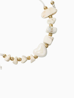 Цена за 3 шт. Браслет-оберег «На любовь» крошка, цвет белый